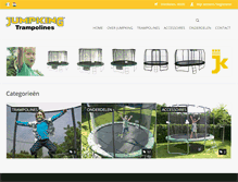 Tablet Screenshot of jumpking-trampolines.be